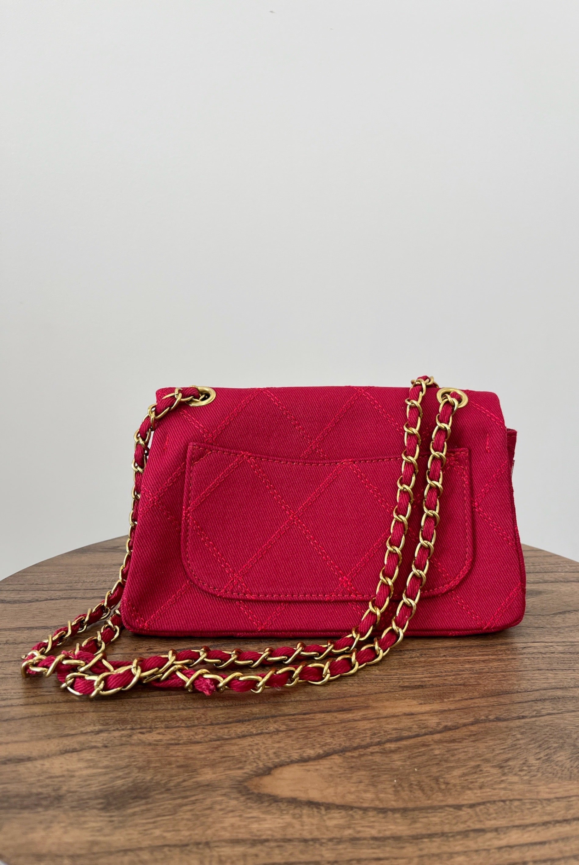 Ruby Denim Quilted Bag