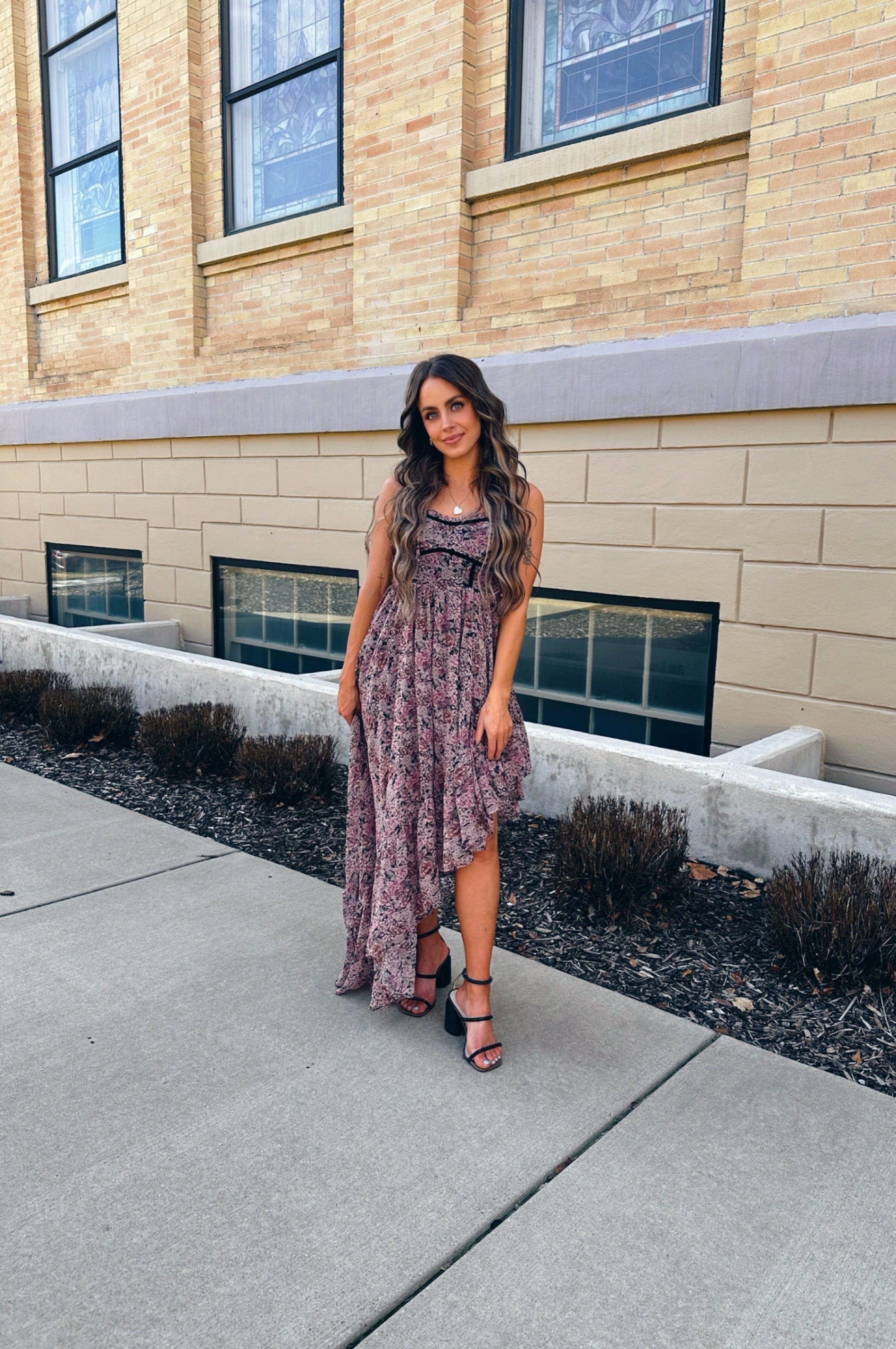 Dark Dahlia Maxi Dress