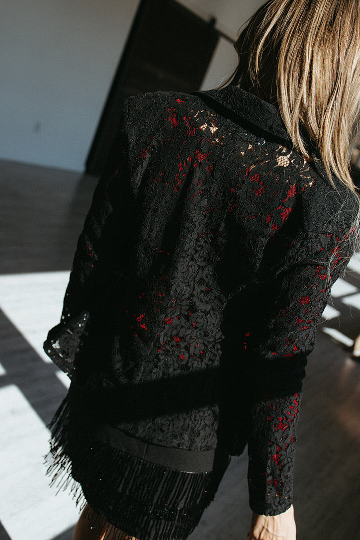 Shadow Lace Blazer