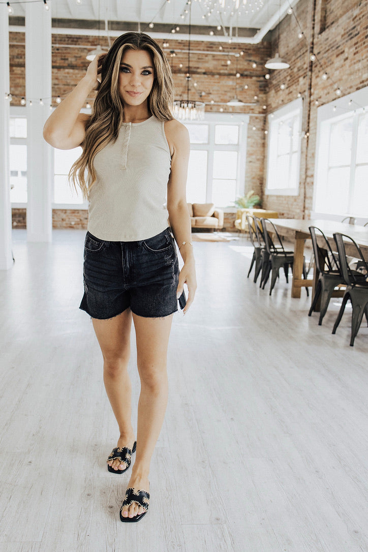 Sun & Sand Button Down Tank