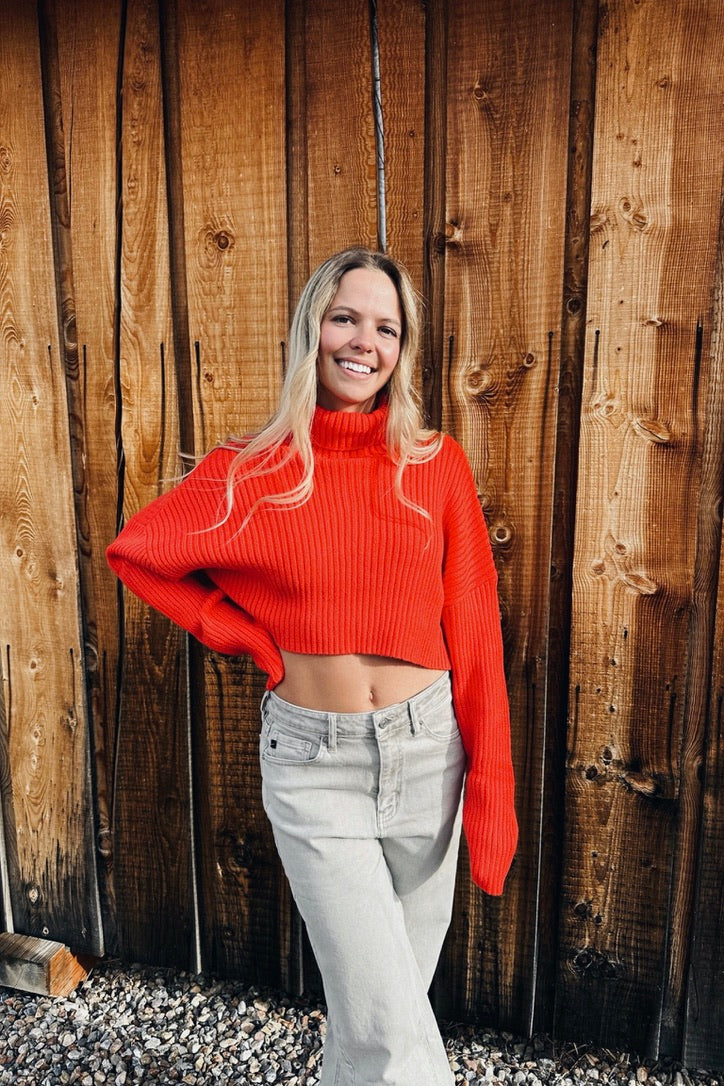 Spiced Citrus Crop Sweater