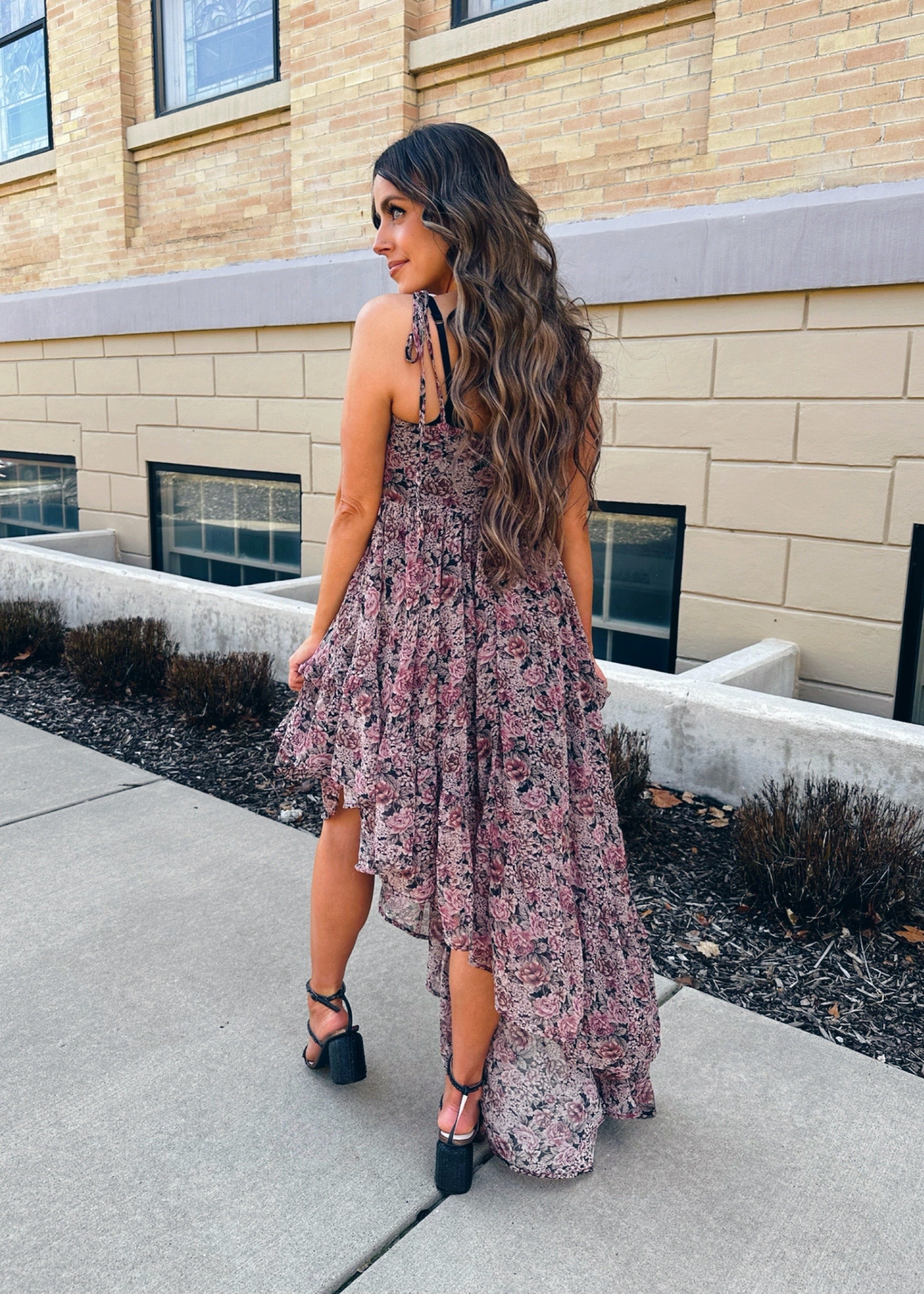 Dark Dahlia Maxi Dress