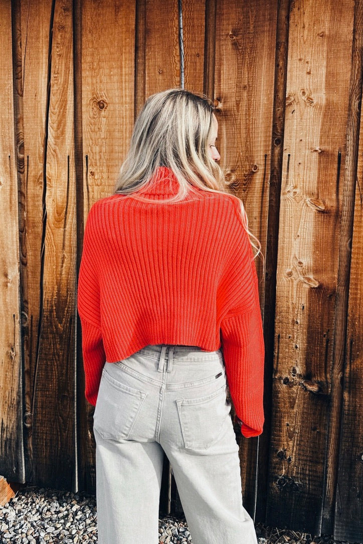 Spiced Citrus Crop Sweater