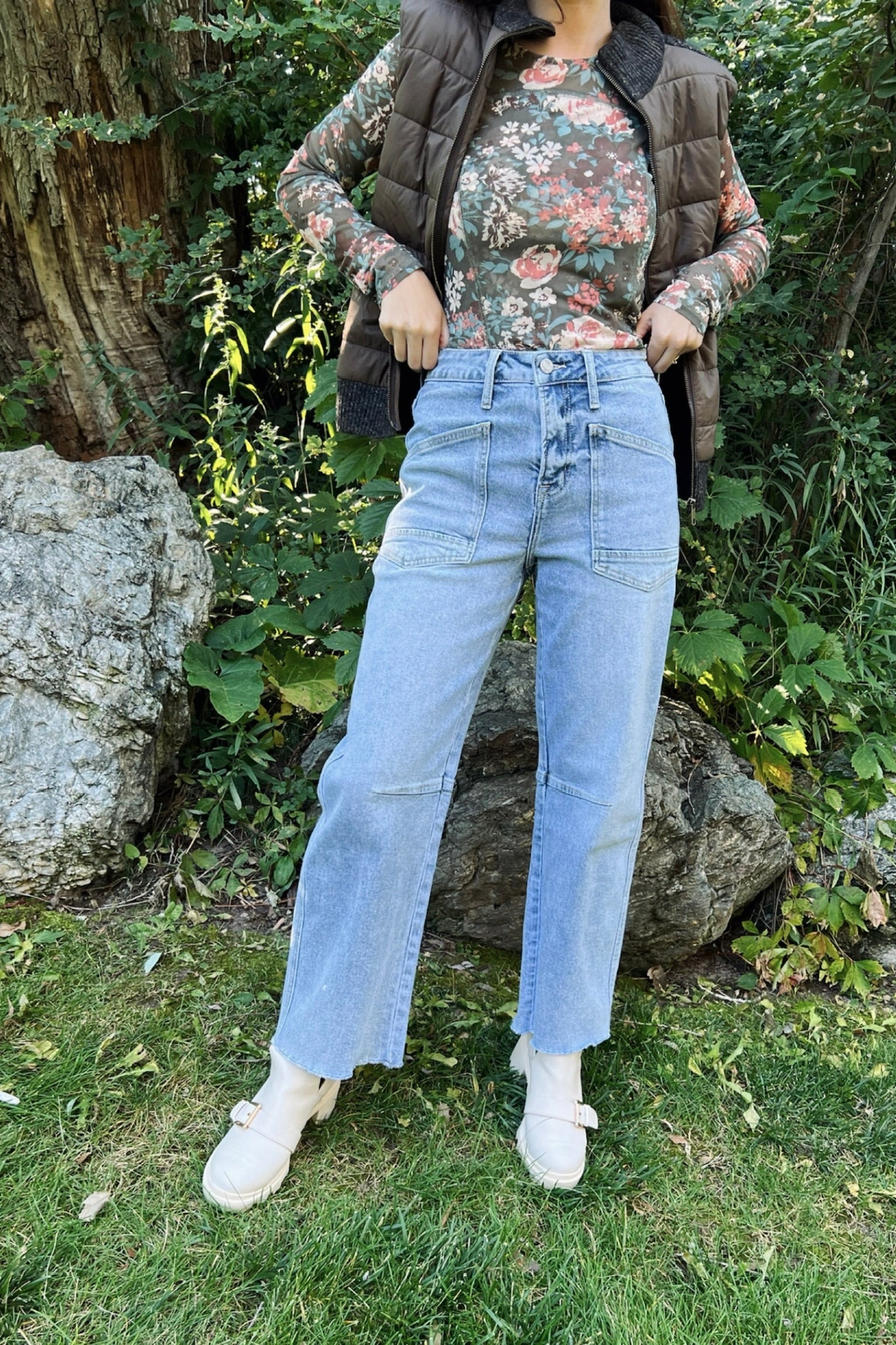 Cloud Walk Barrel Jeans