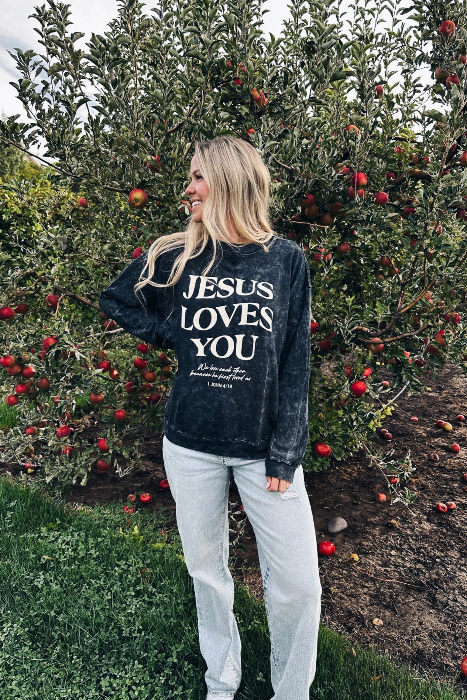 Jesus Loves You Graphic Sweatshirt