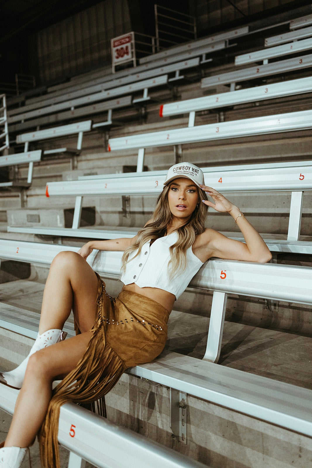 Cowboy denim fashion vest