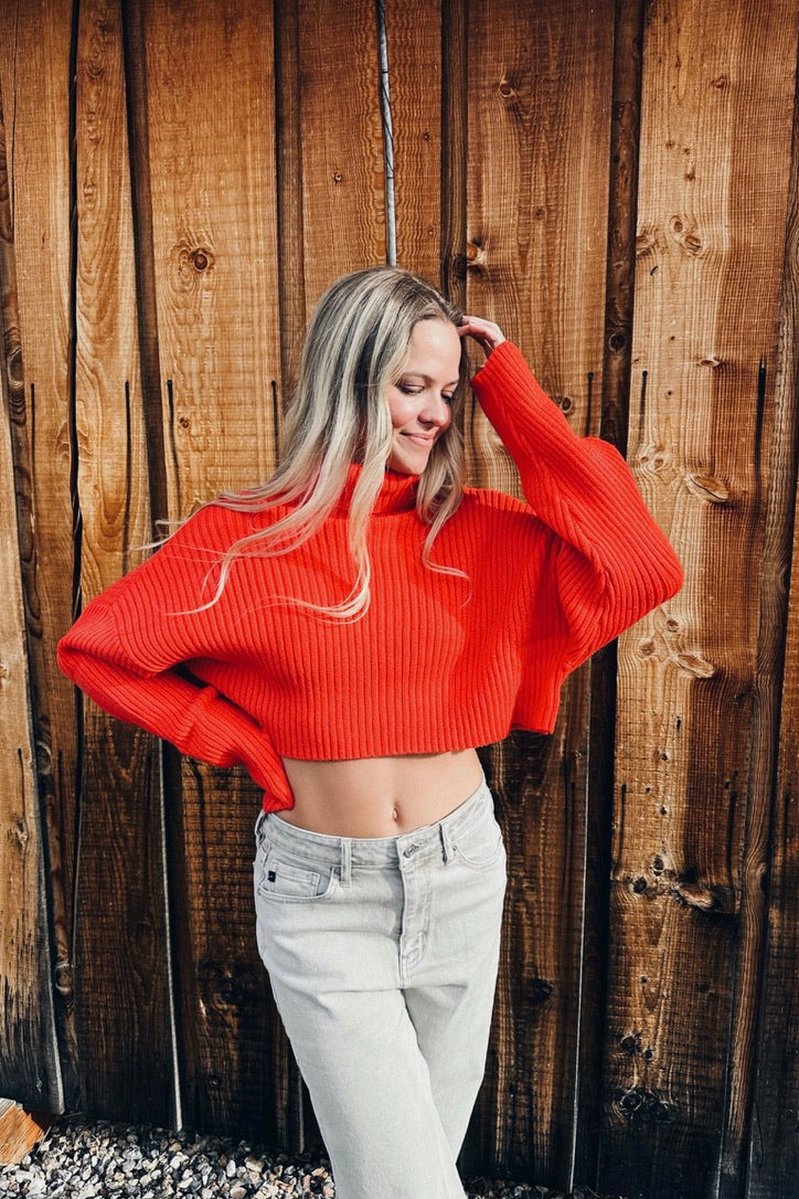 Spiced Citrus Crop Sweater