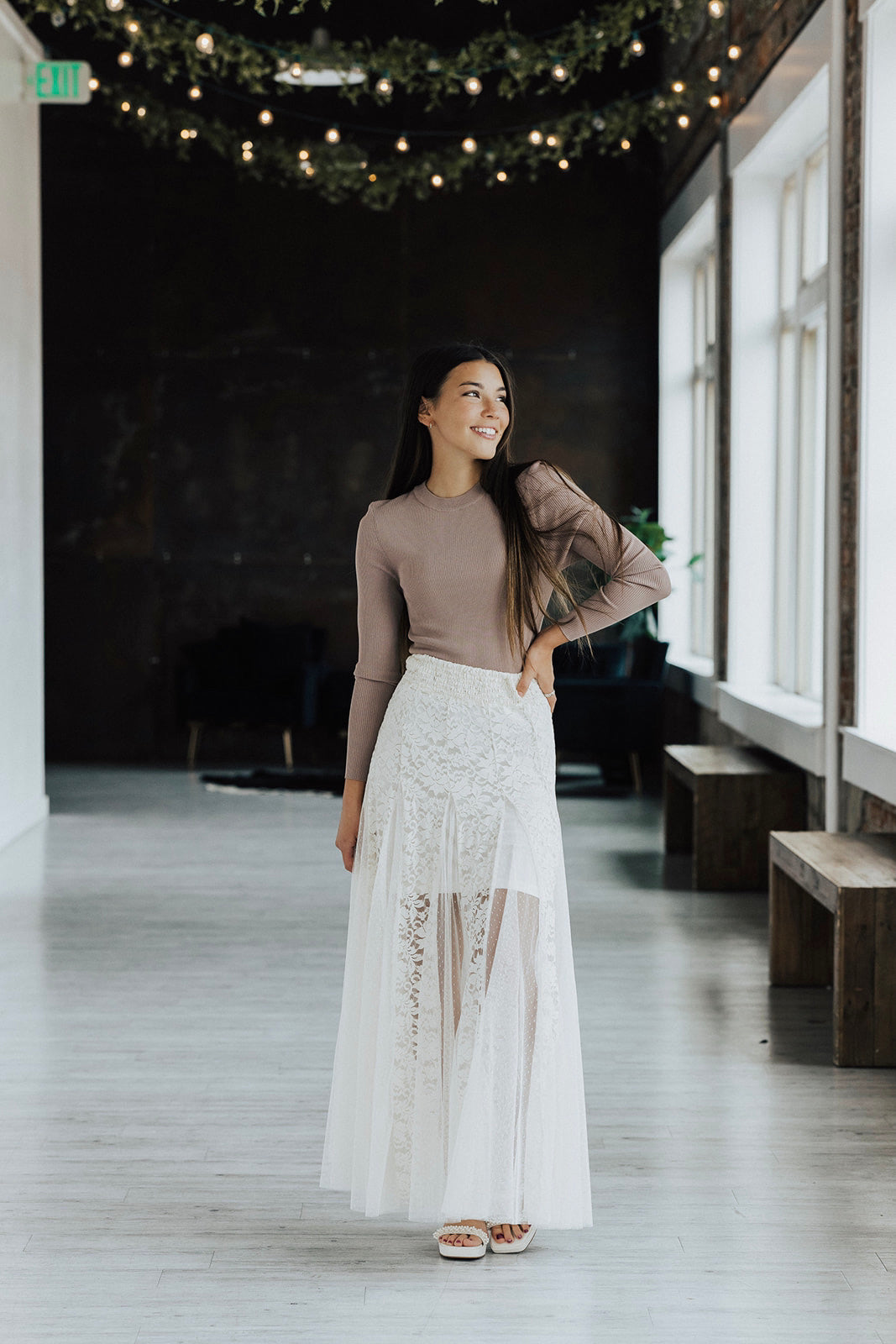 Lace skirt maxi hotsell