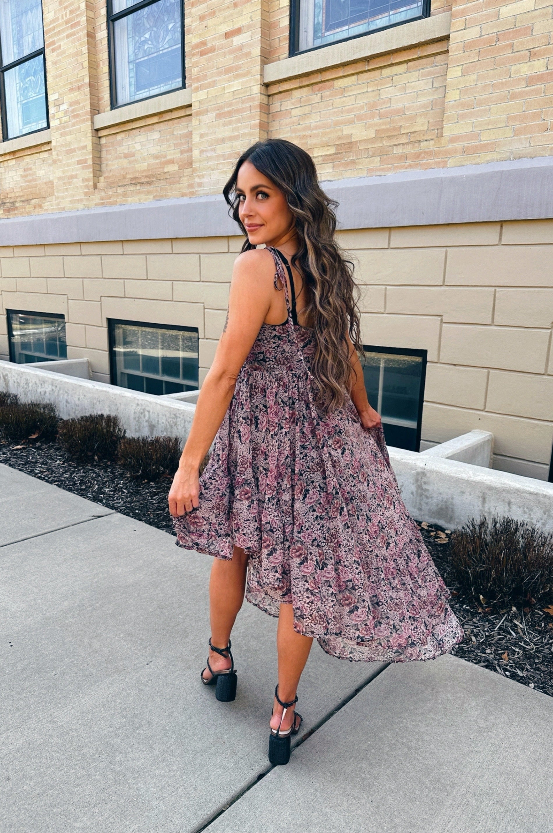 Dark Dahlia Maxi Dress