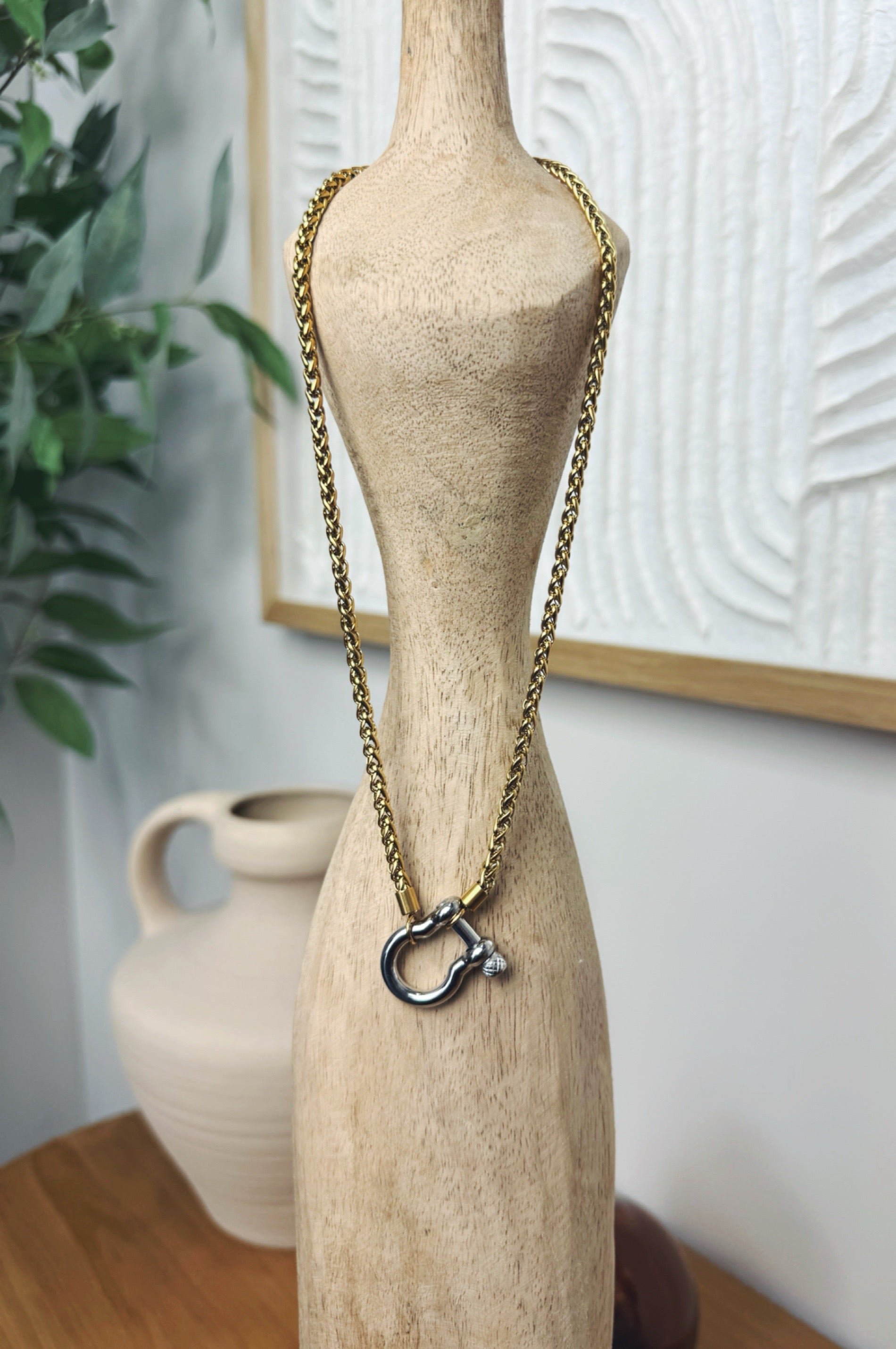 Lock and Link Necklace