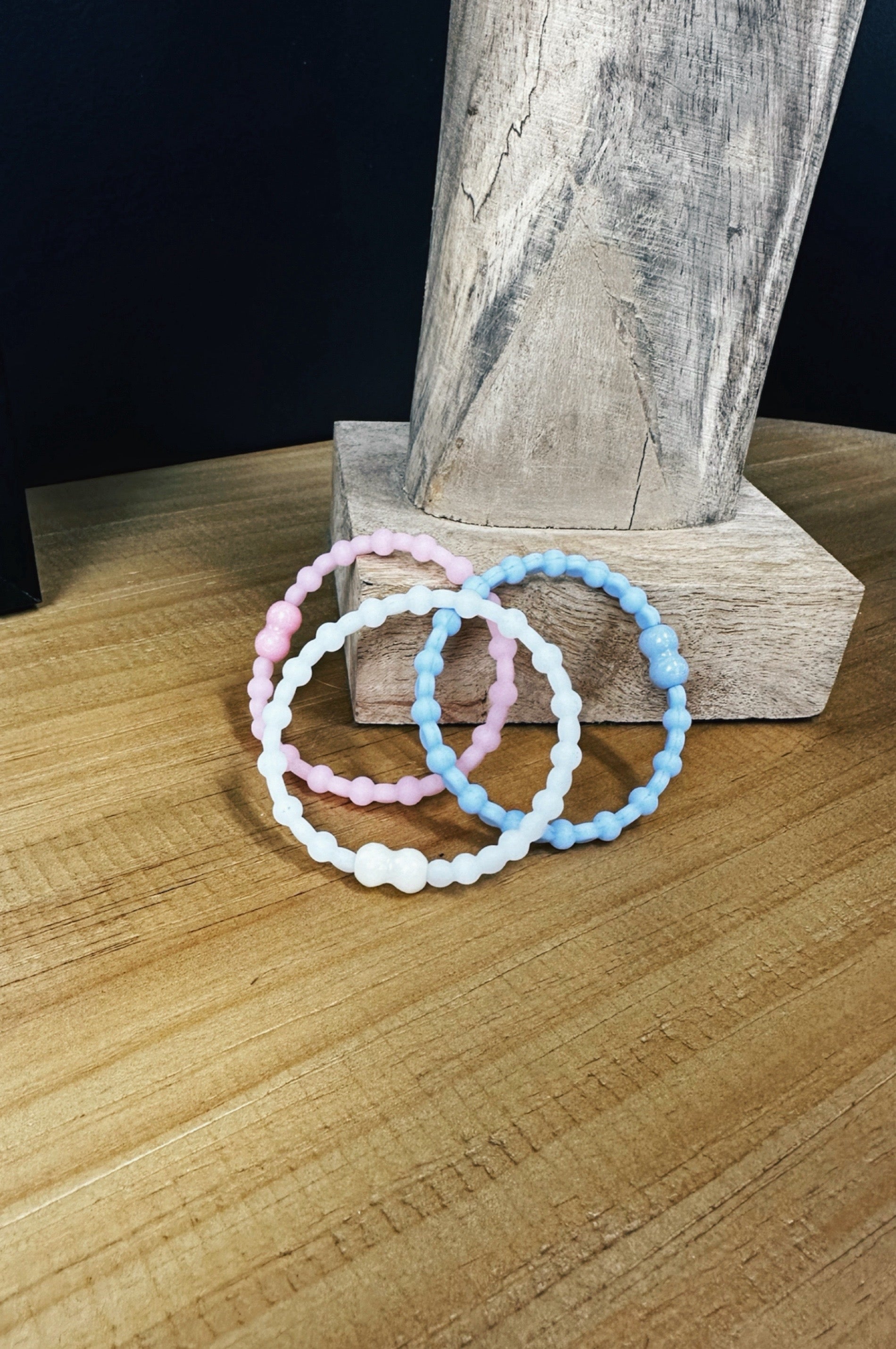 Silicone Hair Tie/Bracelet 3 Pack - FINAL SALE